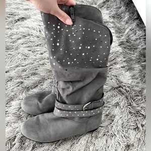 CANYON RIVER BLUES girls size 3 paige grey winter boots